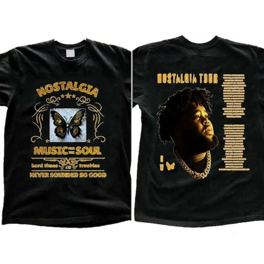 Rod Wave Nostalgia Tour  Shirt, Rod Wave Shirt, Beautiful Mind Tour  2 Sided
